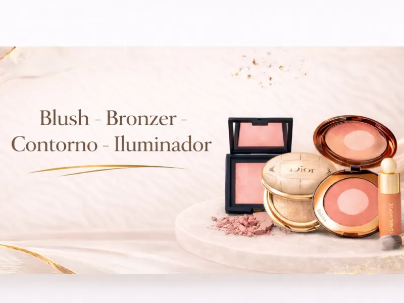 BLUSH- CONTORNO- BRONZER- ILUMINADOR 