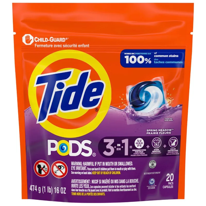 TIDE PODS SPRING MEADOW – 3 EN 1 💜