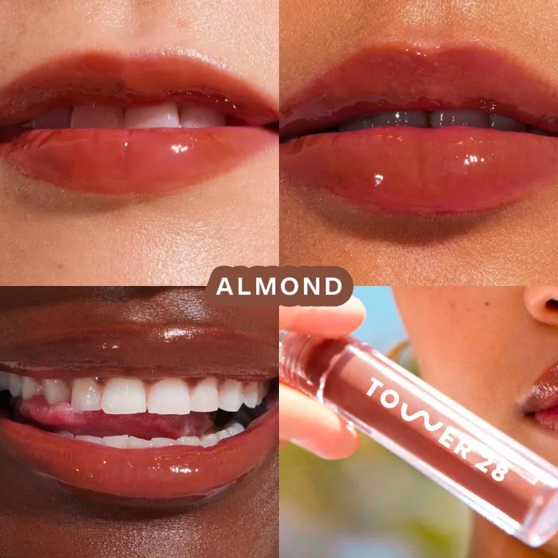 TOWER 28 SHINEON LIP JELLY – ALMOND 🤎✨