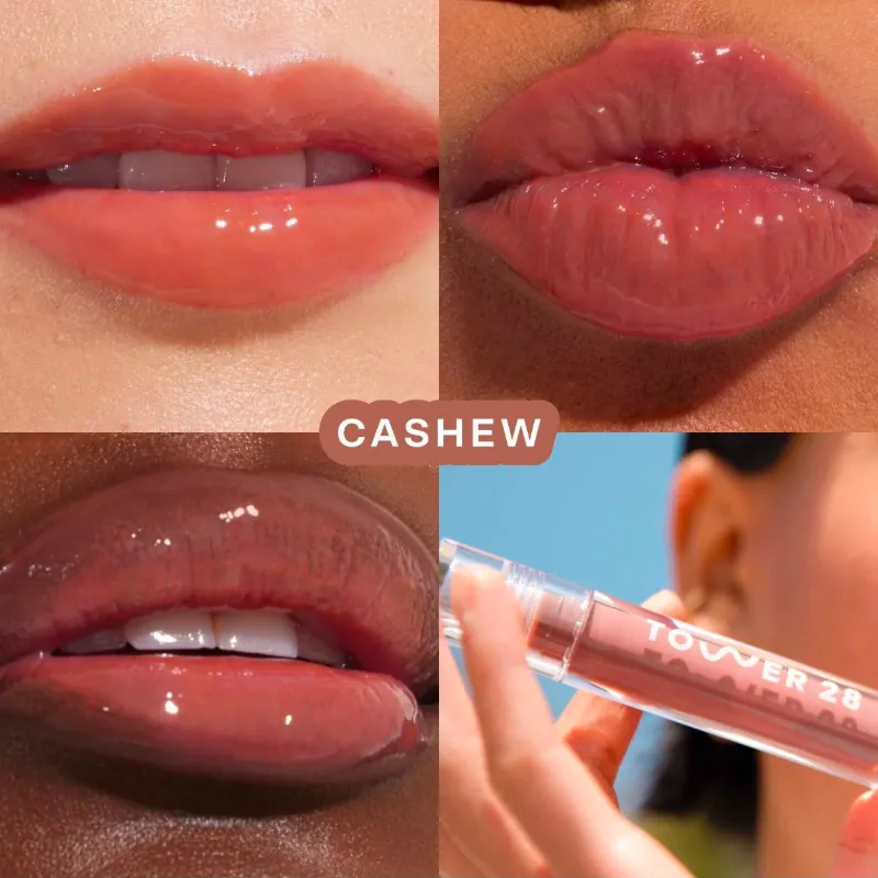 TOWER 28 SHINEON LIP JELLY – CASHEW 🤎✨