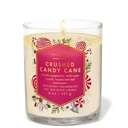 Vela Crushed Candy Cane de 1 mecha