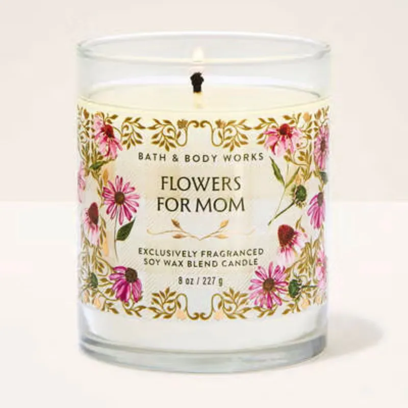 🕯️Vela Flowers For Mom BBW (1 mecha)