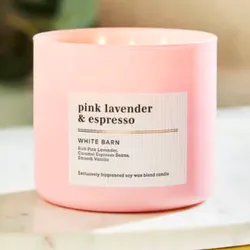 🌸🕯️ Vela White Barn Pink Lavender & Espresso