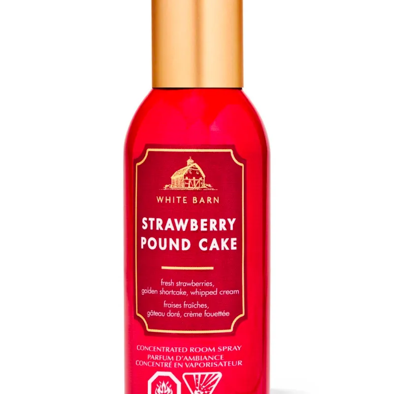 🍓 White Barn Strawberry Pound Cake – Concentrated Room Spray ✨