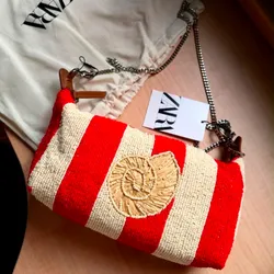 🤍❤️ Zara Beaded Shoulder Bag