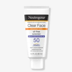 Loción líquida facial transparente con protector solar FPS 50 de Neutrogena