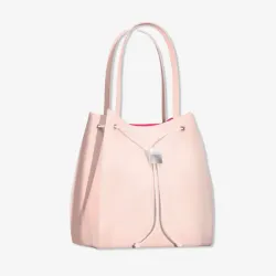 Bolso rosa pálido con cordón de Carolina Herrera 