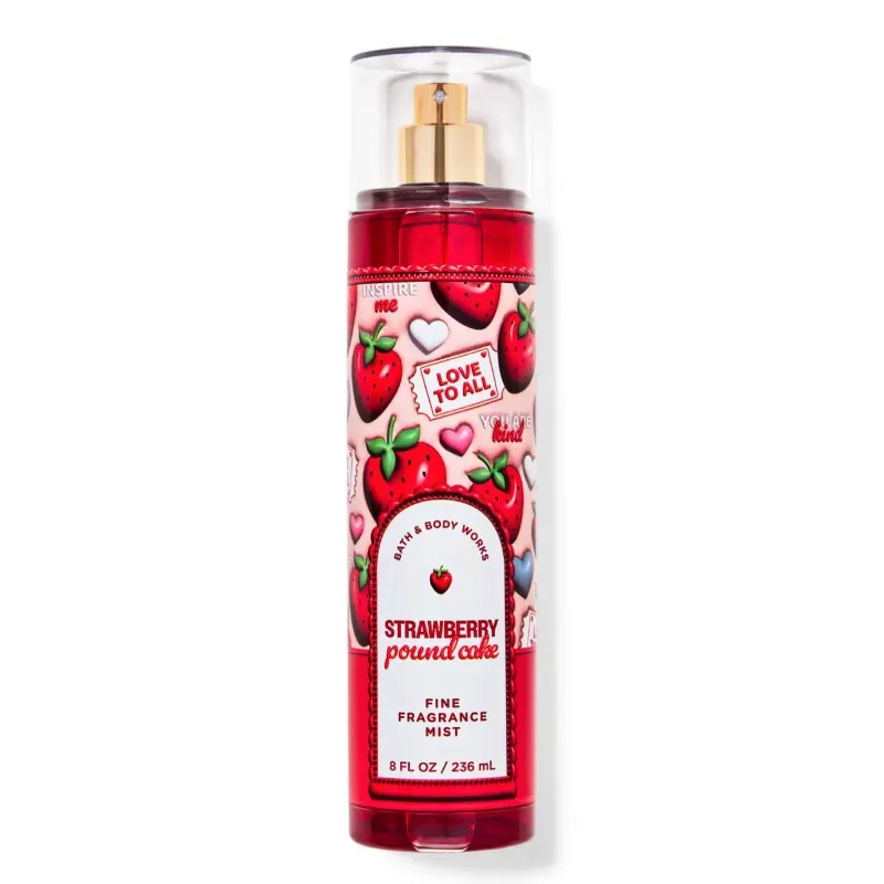 Bruma de fragancia fina Strawberry Pound Cake de Bath & Body Works 