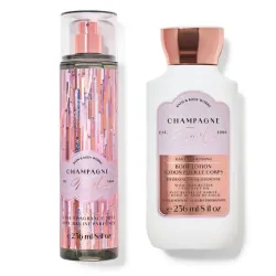 Bruma y loción corporal con fragancia fina Champagne Toast de Bath & Body Works 
