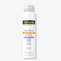 Clear Body SPF 50 Protector solar en aerosol de Neutrogena