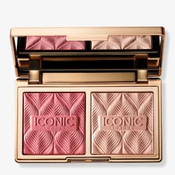 Dúo de rubor e iluminador de ICONIC London tono Rose Glow
