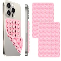 Funda de silicona con ventosas de doble cara para teléfono celular