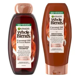 Garnier Whole Blends Smoothing champú y acondicionadorr 
