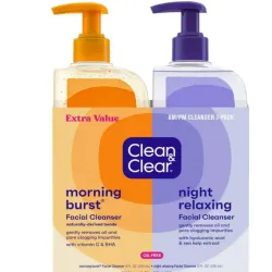 Limpiador Facial de Clean & Clear AM/PM 2-Pack 