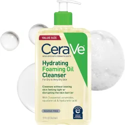 Limpiador hidratante de aceite espumoso de CeraVe