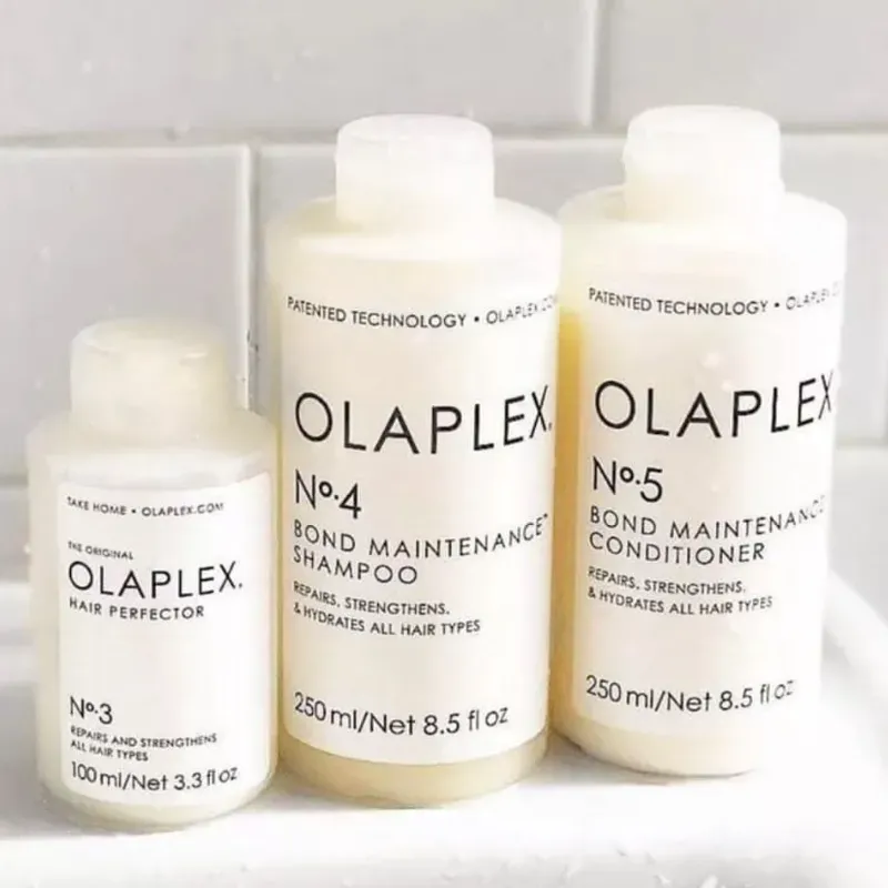 Paquete de protector de cabello, champú y acondicionador Olaplex 