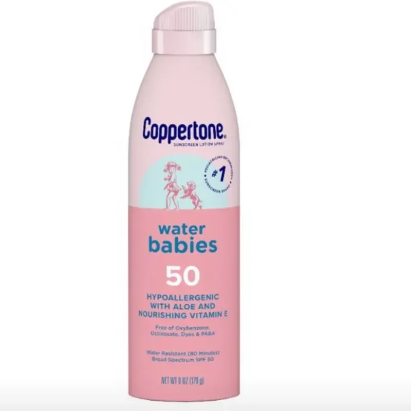 Protector solar en aerosol para bebés Coppertone WaterBabies FPS 50
