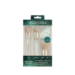Set de brochas y esponja de maquillaje para rostro "Sea Gems" de EcoTools