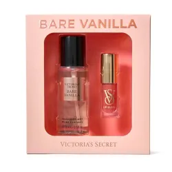 set de Victoria's Secret "Bare Vanilla" con bruma perfumada y brillo labial