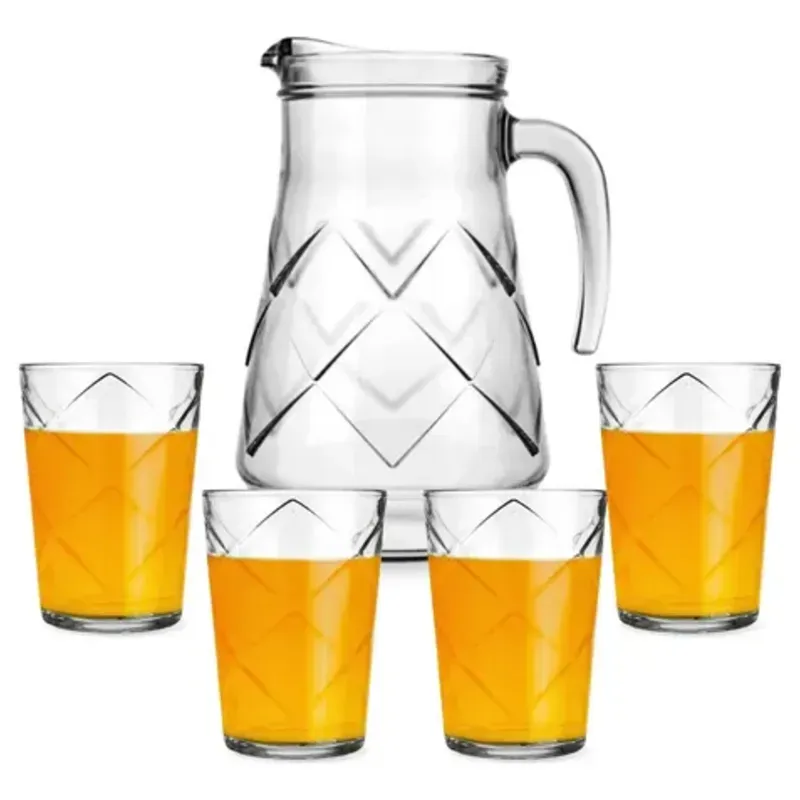 Juego de jarra y vasos