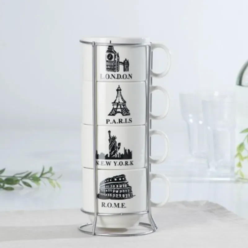 Juego de tazas de café París 