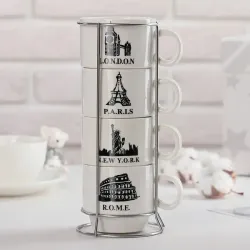 Juego de tazas de café París 