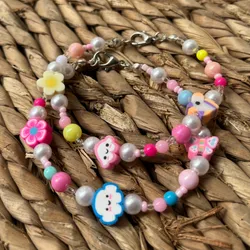 Pulseras de perlas con fimos 