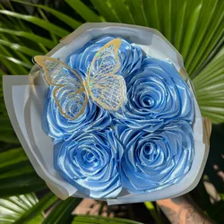 Ramo de 5 rosas eternas💙