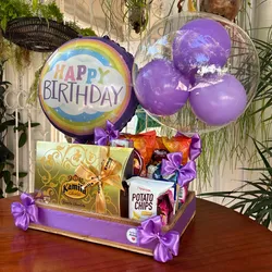 Cesta grande con confituras y caja de bombones🎁