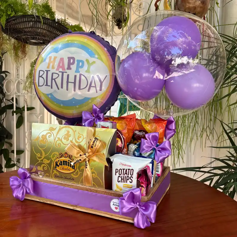 Cesta grande con confituras y caja de bombones🎁