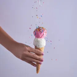 Cono de Helado 2 sabores