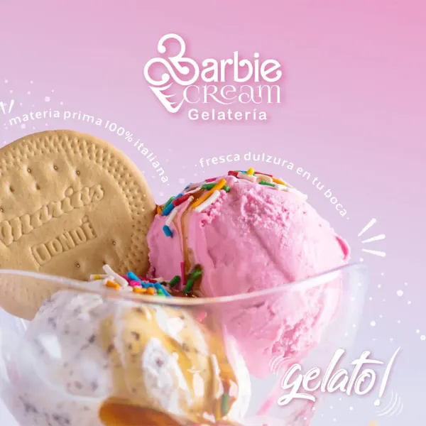 ​En Barbie Cream, creemos que cualquier momento es mejor con un buen helado. En nuestro menú podrás explorar todos nuestros sabores, desde los clásicos que nunca fallan hasta las creaciones más atrevidas.