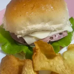 Hamburguesa Especial  Queso Gouda/Jamón 