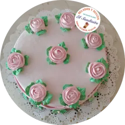 CAKE DE PANETELA CON CUBIERTA DE MERENGUE