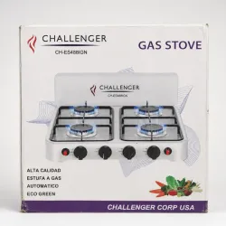 COCINA DE GAS CHALLENGER DE 4 HORNILLAS CON ENCENDIDO DE MAGNETO