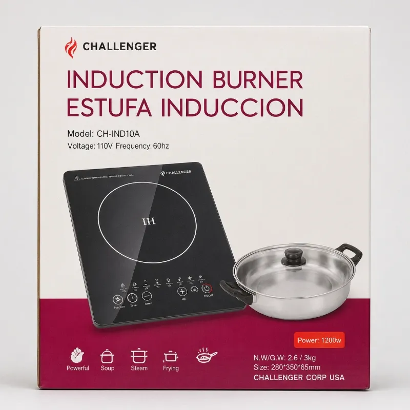 COCINA DE INDUCCIÓN CHALLENGER CH-IND10A DE 1200W