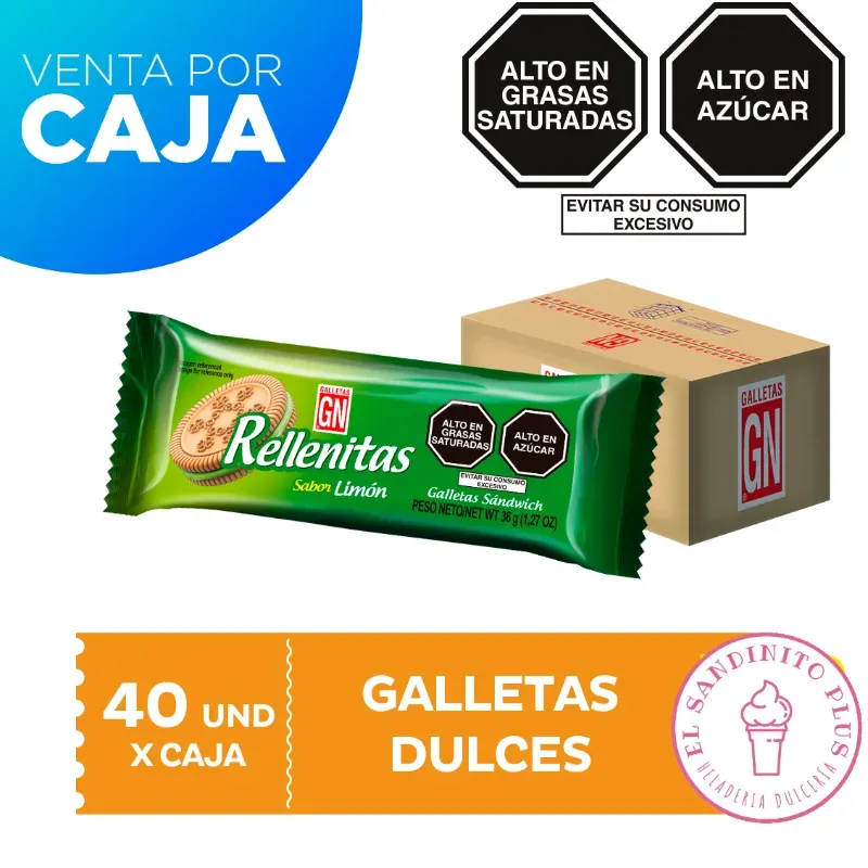 GALLETAS RELLENITAS (Caja de 40 u)