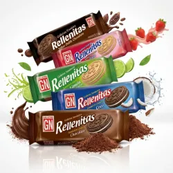 GALLETAS RELLENITAS PAQUETE DE 8 UNIDADES