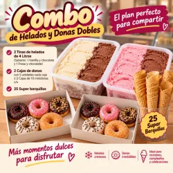 COMBO DOBLE HELADOS & DONAS.