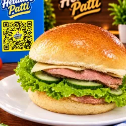 Hamburguesa con Jamón y Queso Gouda 