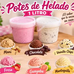 Pote de Helado 1 lt  (Para llevar)