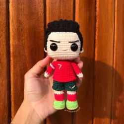 Amigurumi Cristiano Ronaldo Portugal