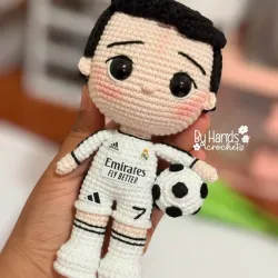 Amigurumi Cristiano Ronaldo real Madrid