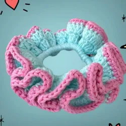Scrunchie tejida