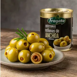 Aceitunas Rellenas Con Anchoas / Fragata (200g)