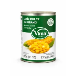 Maíz Dulce En Grano / Vima (Cont. Neto 425g / Cont Neto Escurrido 230g)