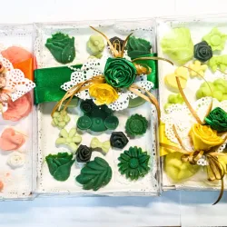 Caja de jabones decorativa