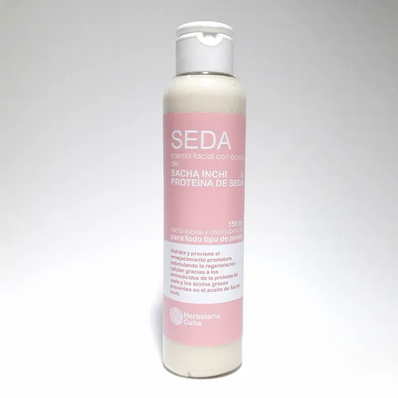 Crema facial SEDA con Sacha Inchi y Proteína de Seda