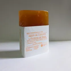 Jabón de Cúrcuma y Proteína de Seda con base de glicerina (90g)