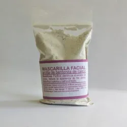 Mascarilla facial de bentonita de calcio